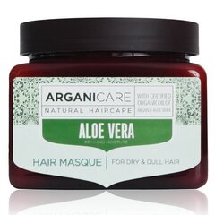 Mitrinoša maska ​​matiem Arganicare Aloe vera, 500 ml cena un informācija | Matu uzlabošanai | 220.lv