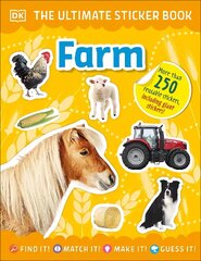 Ultimate Sticker Book Farm цена и информация | Книги для самых маленьких | 220.lv