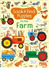 Look and Find Puzzles On the Farm cena un informācija | Grāmatas mazuļiem | 220.lv