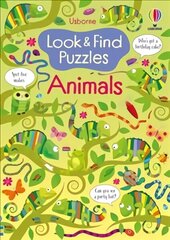 Look and Find Puzzles Animals цена и информация | Книги для малышей | 220.lv