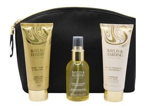 Kosmētikas komplekts Baylis & Harding Sweet Mandarin & Grapefruit Luxury Wash Bag: dušas želeja, 100 ml + roku un ķermeņa losjons, 100 ml + ķermeņa aerosols, 100 ml + kosmētikas somiņa cena un informācija | Ķermeņa krēmi, losjoni | 220.lv