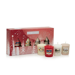 Набор ароматических свечей Yankee Candle Christmas, 4 шт. цена и информация | Подсвечники, свечи | 220.lv