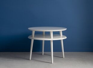 Kafijas galds Ufo, 57x45 cm, balts cena un informācija | Žurnālgaldiņi | 220.lv