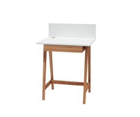Rakstāmgalds Luka, 65x50cm, balts cena un informācija | Datorgaldi, rakstāmgaldi, biroja galdi | 220.lv