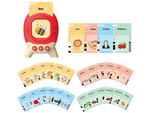 Устройство для чтения английских карт, 240 шт, красный цена и информация | Развивающие игрушки | 220.lv