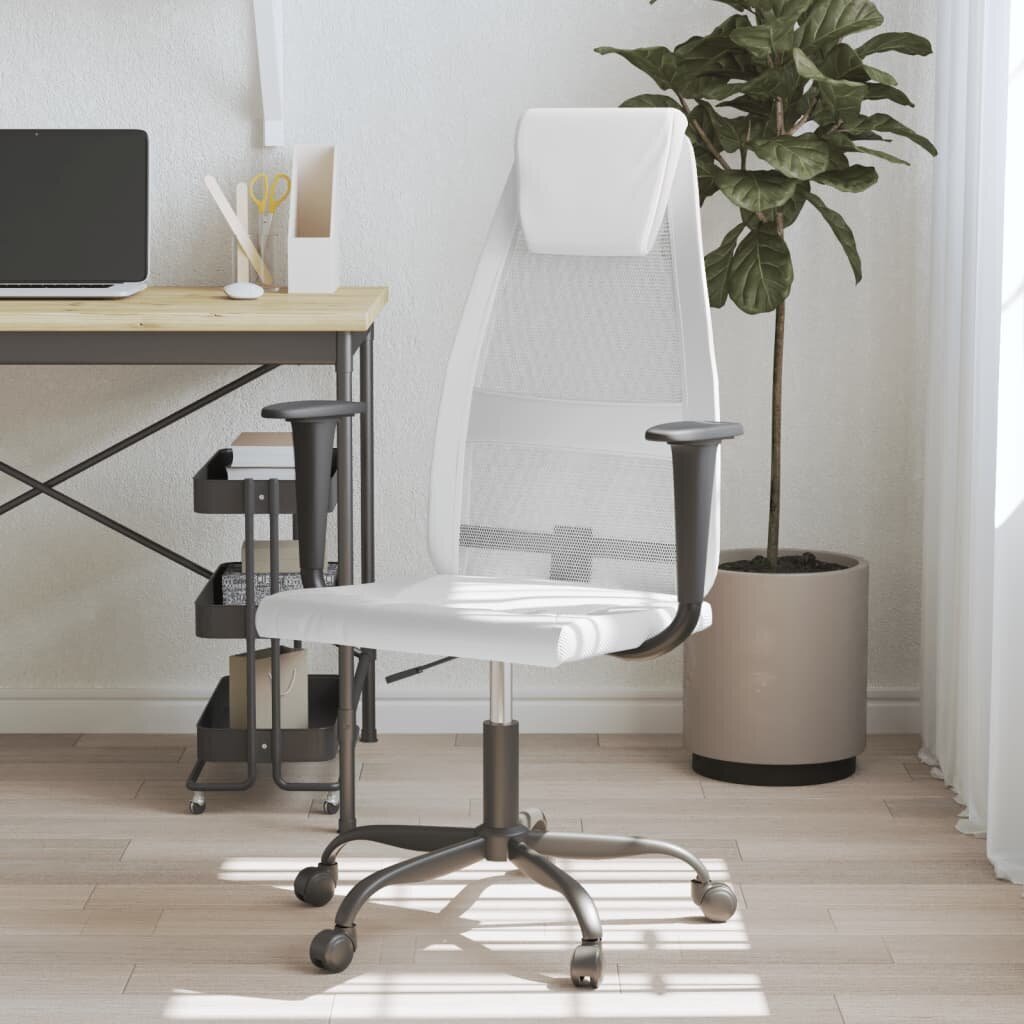 Biroja krēsls vidaXL, balts цена и информация | Biroja krēsli | 220.lv