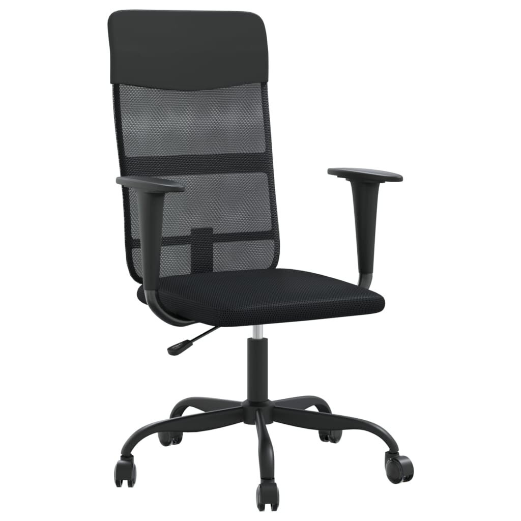Biroja krēsls vidaXL, melns цена и информация | Biroja krēsli | 220.lv