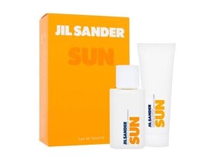 Kosmētikas komplekts Jil Sander Sun sievietēm: dušas želeja, 75 ml + tualetes ūdens EDT, 75 ml cena un informācija | Dušas želejas, eļļas | 220.lv