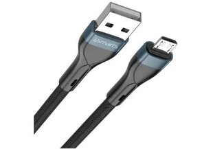 USB-A to Micro Cable PremiumCord 10W 1m., melns cena un informācija | Kabeļi un vadi | 220.lv