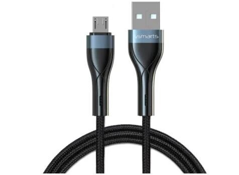 USB-A to Micro Cable PremiumCord 10W 1m., melns cena un informācija | Kabeļi un vadi | 220.lv