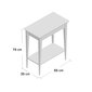 Konsoles galds ar plauktu Mamo, 65x35x74cm, balts cena un informācija | Konsoles galdiņi | 220.lv