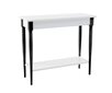 Konsoles galds ar plauktu Mamo, 85x35x74cm, balts cena un informācija | Konsoles galdiņi | 220.lv