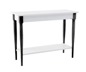 Konsoles galds ar plauktu Mamo, 105x35x74cm, balts cena un informācija | Konsoles galdiņi | 220.lv