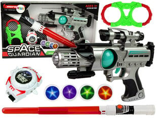 Бластер лазерный для мальчиков Lean Toys Космический защитник цена и информация | Конструктор автомобилей игрушки для мальчиков | 220.lv