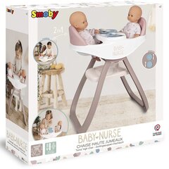 Кресло для кормления кукол-близнецов SMOBY Baby Nurse цена и информация | Игрушки для девочек | 220.lv