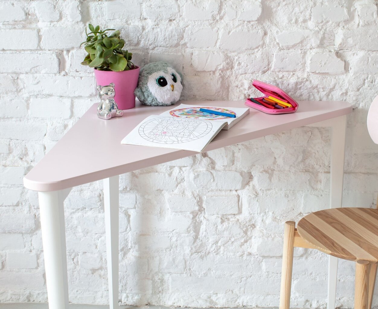 Stūra galds Naja, 114x85x75cm, balts cena un informācija | Datorgaldi, rakstāmgaldi, biroja galdi | 220.lv