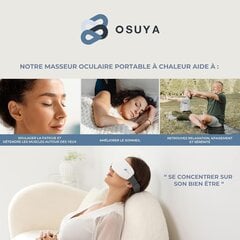 Массажер для глаз OSUYA,  тепловой, USB, Bluetooth, белый цена и информация | Массажеры | 220.lv