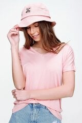 рубашка оверсайз с воротником цвета фуксии цена и информация | Женские футболки | 220.lv