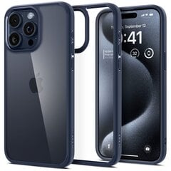 Telefona vāciņš, Spigen Ultra Hybrid, priekš iPhone 15 Pro Max, zils cena un informācija | Telefonu vāciņi, maciņi | 220.lv