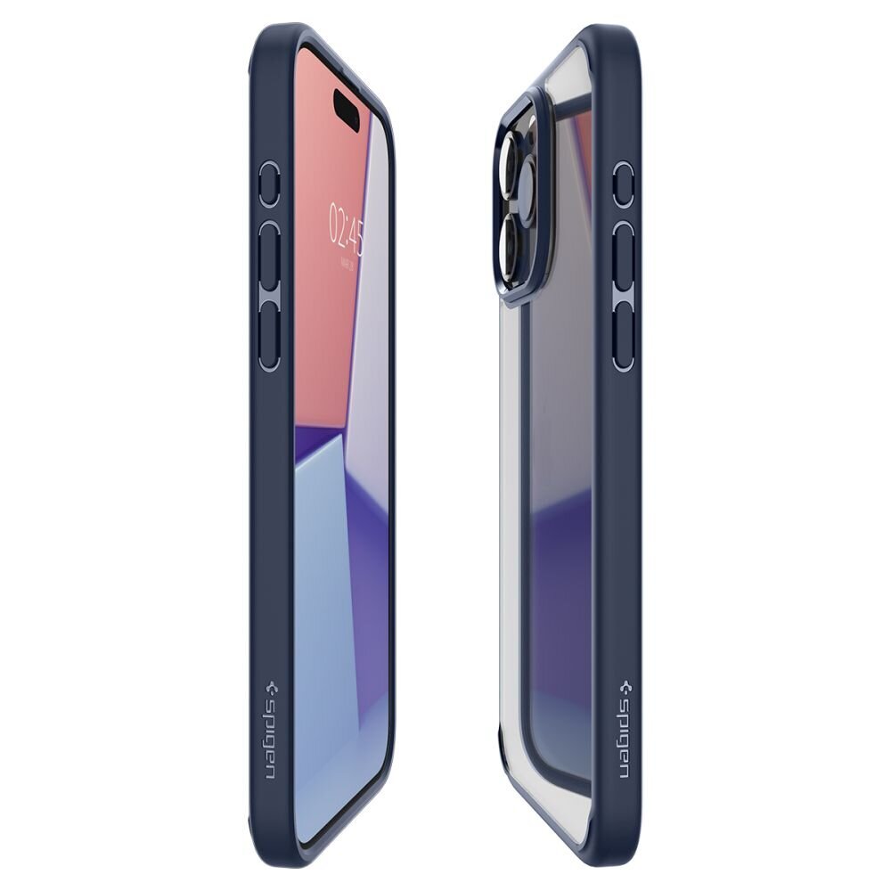 Telefona vāciņš, Spigen Ultra Hybrid, priekš iPhone 15 Pro Max, zils cena un informācija | Telefonu vāciņi, maciņi | 220.lv