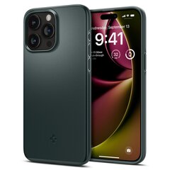 Telefona vāciņš, Spigen Thin Fit, priekš iPhone 15 Pro Max, zaļš цена и информация | Чехлы для телефонов | 220.lv