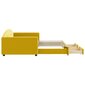 Izvelkams dīvāns ar atvilktnēm vidaXL, 100x200 cm, dzeltens cena un informācija | Gultas | 220.lv