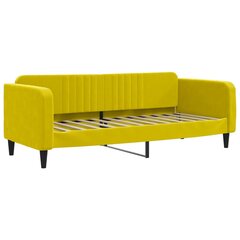 Izvelkams dīvāns ar atvilktnēm vidaXL, 80x200 cm, dzeltens cena un informācija | Gultas | 220.lv