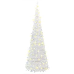 vidaXL mākslīgā Ziemassvētku eglīte, 100 LED, 150 cm cena un informācija | Mākslīgās egles, vainagi, statīvi | 220.lv