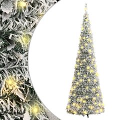 vidaXL mākslīgā Ziemassvētku egle ar sniegu, 100 LED, 150 cm цена и информация | Искусственные елки | 220.lv