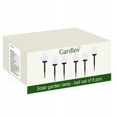 Saules dārza gaismeklis Gardlov 18310, balts, 6 gab. цена и информация | Уличное освещение | 220.lv