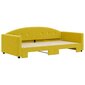 Izvelkams dīvāns vidaXL, 100x200 cm, dzeltens цена и информация | Gultas | 220.lv