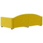 Izvelkams dīvāns vidaXL, 100x200 cm, dzeltens cena un informācija | Gultas | 220.lv