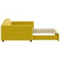 Izvelkams dīvāns vidaXL, 100x200 cm, dzeltens цена и информация | Gultas | 220.lv
