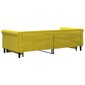 Izvelkams dīvāns vidaXL, 90x200 cm, dzeltens цена и информация | Gultas | 220.lv