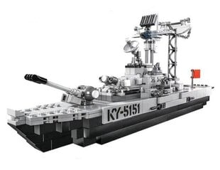 Набор блоков Военный корабль Morbenson, 427 д. цена и информация | Kонструкторы | 220.lv