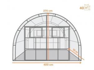 4x10 м Agronom Eco цена и информация | Теплицы | 220.lv