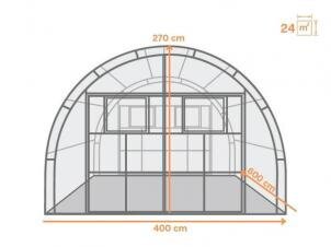 4x6 м Agronom Eco цена и информация | Теплицы | 220.lv