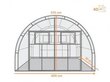 Siltumnīca, Agronom, 4x10 m цена и информация | Siltumnīcas | 220.lv