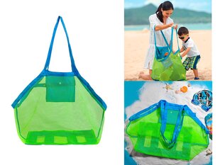 Liela pludmales soma rotaļlietu pludmalei - zila HD-54503 cena un informācija | Iepirkumu somas | 220.lv