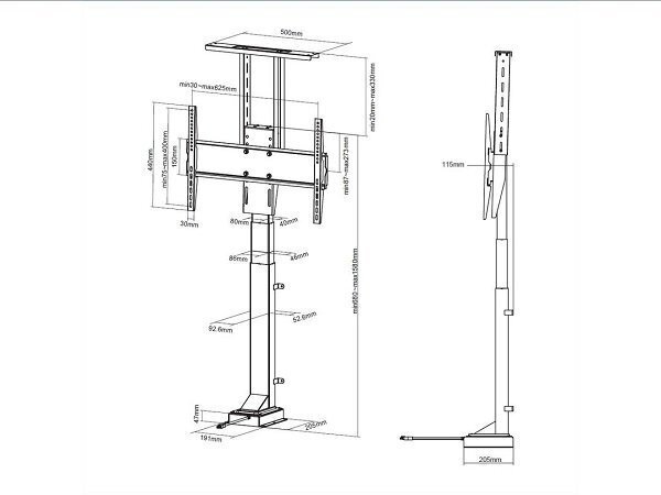 Multibrackets MB-5969 37-65” цена и информация | TV kronšteini | 220.lv