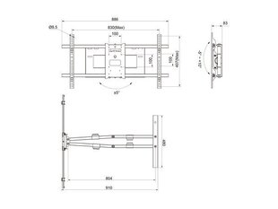 Multibrackets MB-6881 Настенный кронштейн для телевизора для телевизоров до 90" / 60kg цена и информация | Кронштейны и крепления для телевизоров | 220.lv