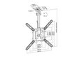 Multibrackets MB-3090 23-55”, melns цена и информация | TV kronšteini | 220.lv