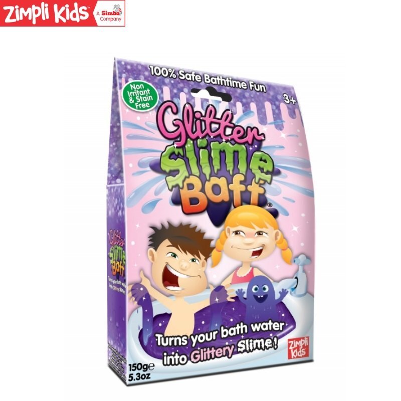 Spīdīga vannas želeja Zimply Kids Glitter, violeta, 150 g cena un informācija | Ūdens, smilšu un pludmales rotaļlietas | 220.lv