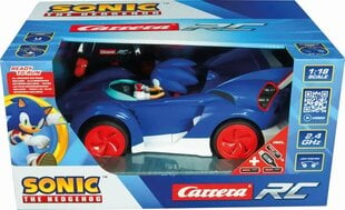 Автомобиль Carrera R/C: команда Sonic Racing с тактовой частотой 2,4 ГГц - Соник (высокопроизводительная версия) - 1:18 (370201063) цена и информация | Конструктор автомобилей игрушки для мальчиков | 220.lv