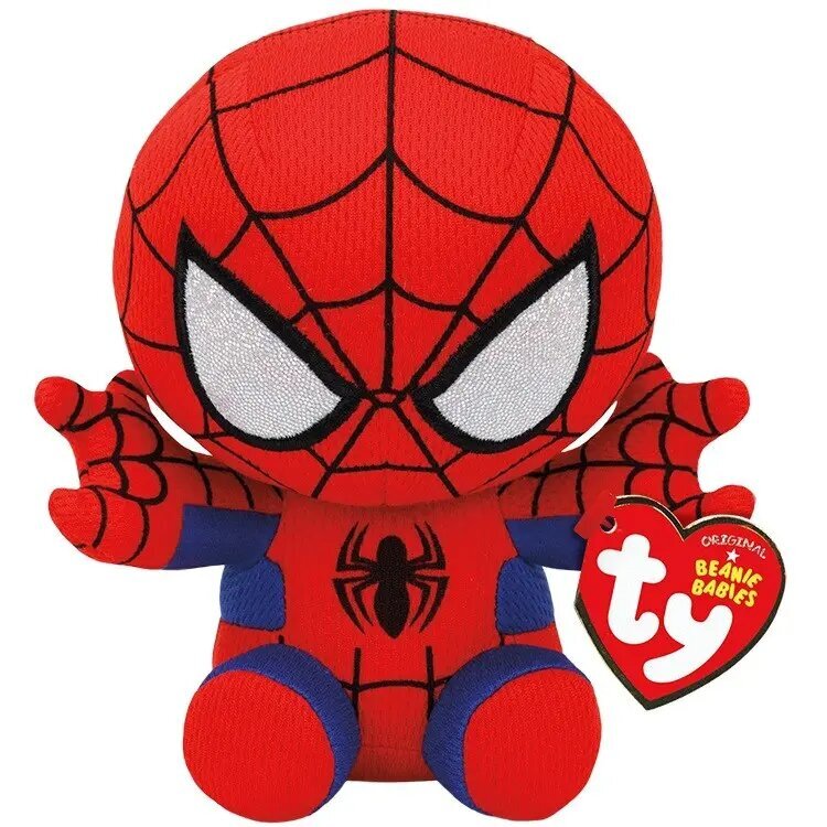 Mīkstā rotaļlietas zirnekļcilvēks, Ty Marvel, 15 cm cena un informācija | Mīkstās (plīša) rotaļlietas | 220.lv