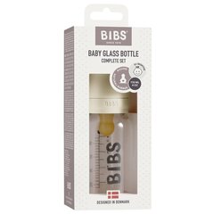 Стеклянная бутылочка для кормления Bibs, 110 мл, от 0 месяцев цена и информация | Бутылочки и аксессуары | 220.lv