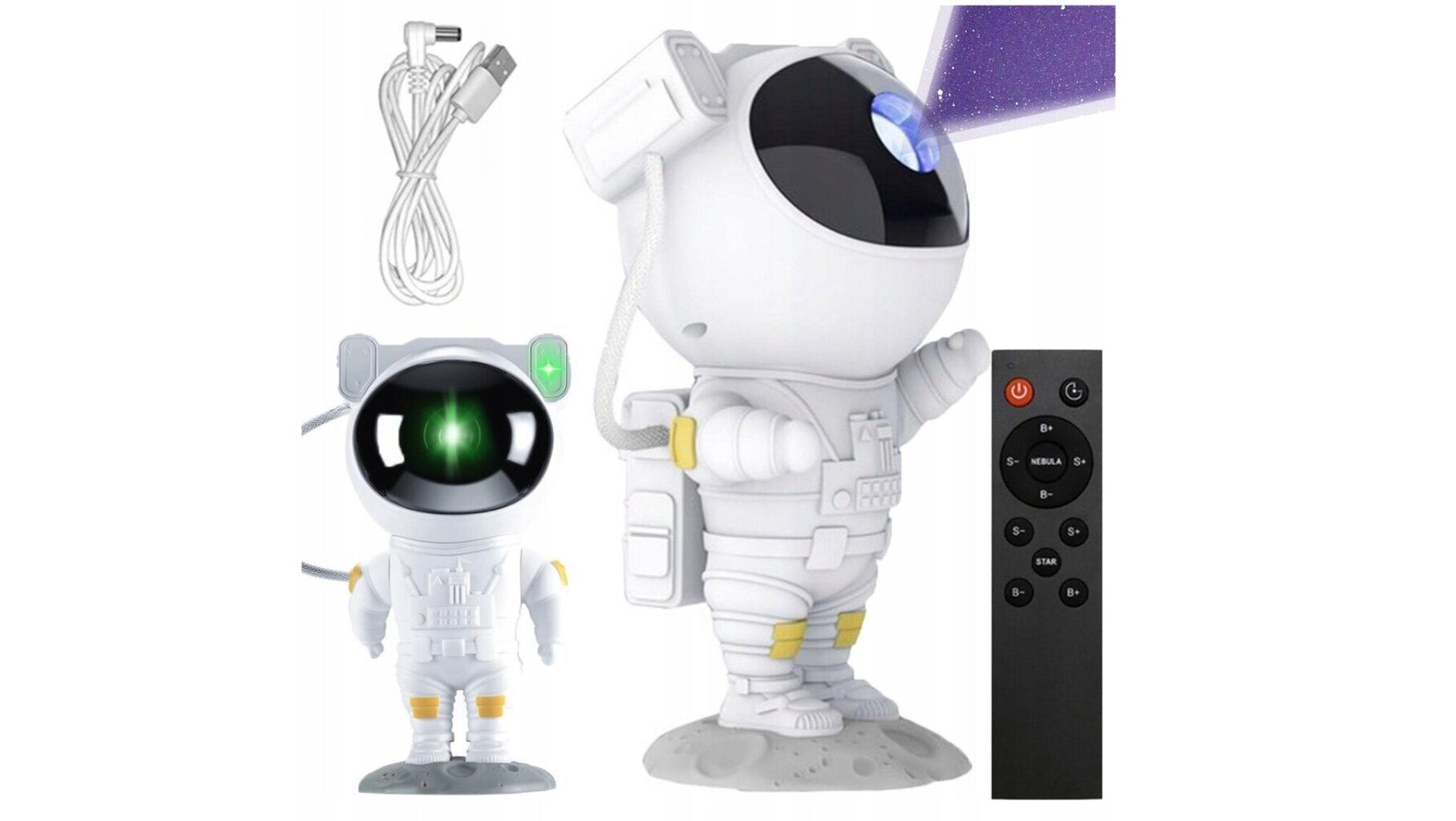 Projektors-lampa Astronauts cena un informācija | Attīstošās rotaļlietas | 220.lv