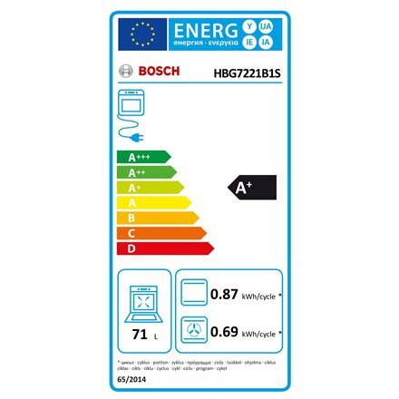 Bosch HBG7221B1S cena un informācija | Cepeškrāsnis | 220.lv