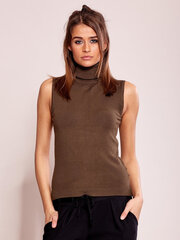 Женский темно-коричневый свитер оверсайз цена и информация | Женские кофты | 220.lv