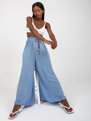 Женские брюки из ткани кобальтового цвета цена и информация | Брюки | 220.lv